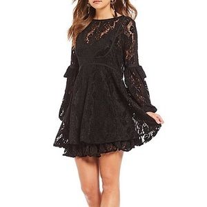 🎄SALE🎄 Free People Ruby Lace Black Dress size Large